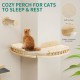 YITAHOME Climbing Wall Cat Set Made of Wood, 5-Piece Sturdy Cat Furniture with Cat House, Cat Bed, Platform, Sisal Column, Cat Suspension Bridge, for Cat Sleeping, Playing, Lounging YITAHOME Climbing Wall Cat Set Made of Wood, 5-Piece Sturdy Cat Furniture with Cat House, Cat Bed, Platform, Sisal Column, Cat Suspension Bridge, for Cat Sleeping, Playing, Lounging