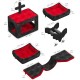 YITAHOME Gothic Climbing Wall Cat Set Made of Flannel, 5-Piece Sturdy Cat Furniture with Cat House, Cat Bed, Cat Hammock, Sisal Column with Spider for Cats, Sleeping, Playing, Lounging YITAHOME Gothic Climbing Wall Cat Set Made of Flannel, 5-Piece Sturdy Cat Furniture with Cat House, Cat Bed, Cat Hammock, Sisal Column with Spider for Cats, Sleeping, Playing, Lounging