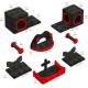 YITAHOME Gothic Climbing Wall Cat Set Made of Flannel, 5-Piece Sturdy Cat Furniture with Cat House, Cat Bed, Cat Hammock, Sisal Column with Spider for Cats, Sleeping, Playing, Lounging YITAHOME Gothic Climbing Wall Cat Set Made of Flannel, 5-Piece Sturdy Cat Furniture with Cat House, Cat Bed, Cat Hammock, Sisal Column with Spider for Cats, Sleeping, Playing, Lounging
