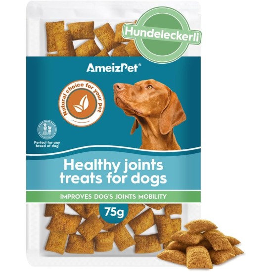 AmeizPet Dry Food Delicious Dog Biscuits, Hip and Joint Care Joint Supplement for Dogs, Pet Joint Chew Snacks for Puppies and Older Dogs 75 g (2.6 oz) AmeizPet Dry Food Delicious Dog Biscuits, Hip and Joint Care Joint Supplement for Dogs, Pet Joint Chew Snacks for Puppies and Older Dogs 75 g (2.6 oz)