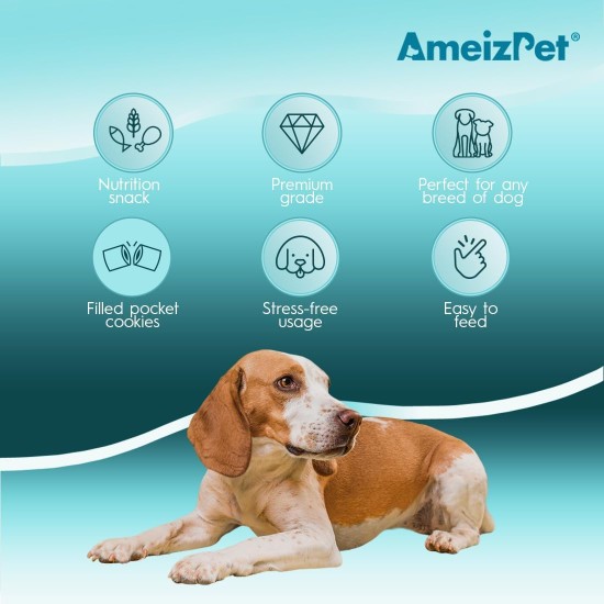AmeizPet Dry Food Delicious Dog Biscuits, Hip and Joint Care Joint Supplement for Dogs, Pet Joint Chew Snacks for Puppies and Older Dogs 75 g (2.6 oz) AmeizPet Dry Food Delicious Dog Biscuits, Hip and Joint Care Joint Supplement for Dogs, Pet Joint Chew Snacks for Puppies and Older Dogs 75 g (2.6 oz)