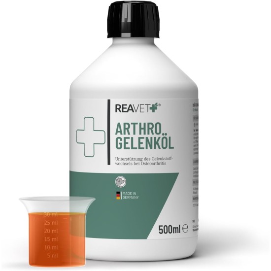 Arthro Joint Oil 500 ml for Dogs - To Support Joint Metabolism in Osteoarthritis (Osteoarthritis) I Joints Dog, Joint Complex Instead of Joint Tablets Arthro Joint Oil 500 ml for Dogs - To Support Joint Metabolism in Osteoarthritis (Osteoarthritis) I Joints Dog, Joint Complex Instead of Joint Tablets