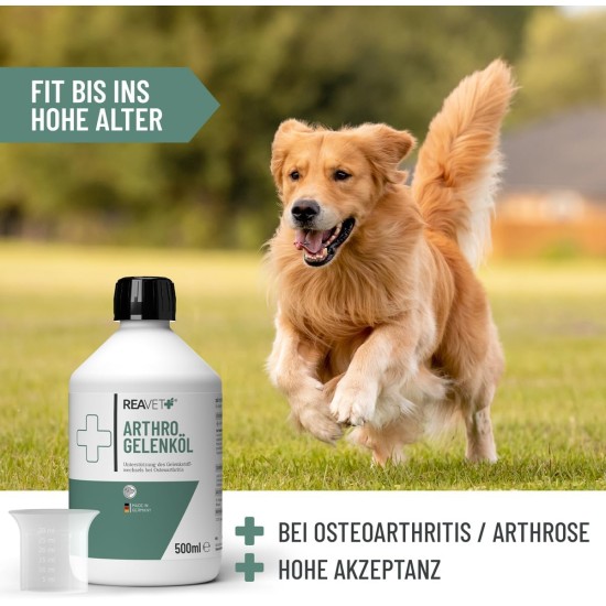 Arthro Joint Oil 500 ml for Dogs - To Support Joint Metabolism in Osteoarthritis (Osteoarthritis) I Joints Dog, Joint Complex Instead of Joint Tablets Arthro Joint Oil 500 ml for Dogs - To Support Joint Metabolism in Osteoarthritis (Osteoarthritis) I Joints Dog, Joint Complex Instead of Joint Tablets