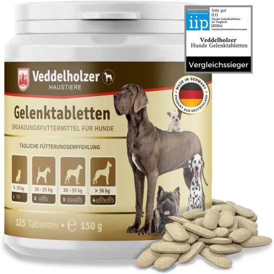 Comparison Winner Dog Joint Tablets Maximum Active Ingredient Dose with Green-Lipped Mussel MSM & Devil's Claw, Glucosamine & Collagen, 125 Capsules Comparison Winner Dog Joint Tablets Maximum Active Ingredient Dose with Green-Lipped Mussel MSM & Devil's Claw, Glucosamine & Collagen, 125 Capsules