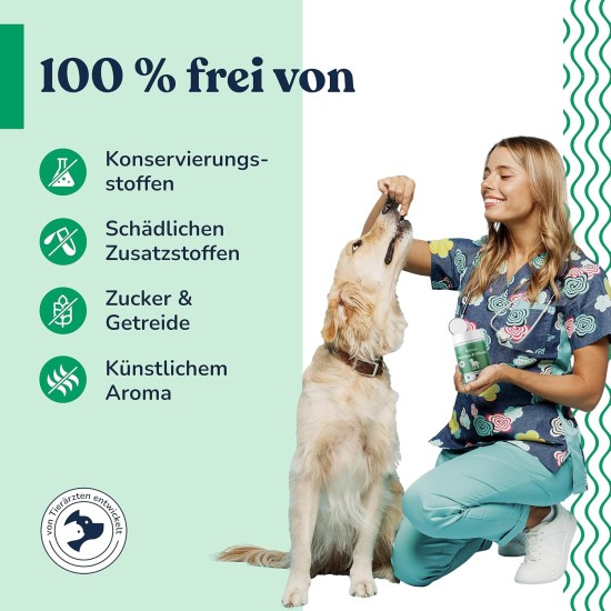 FELMO Bone and joint snacks with approx. 70 treats with green-lipped mussel, glucosamine and brewer's yeast for strengthening your dog's musculoskeletal system - grain and sugar free FELMO Bone and joint snacks with approx. 70 treats with green-lipped mussel, glucosamine and brewer's yeast for strengthening your dog's musculoskeletal system - grain and sugar free