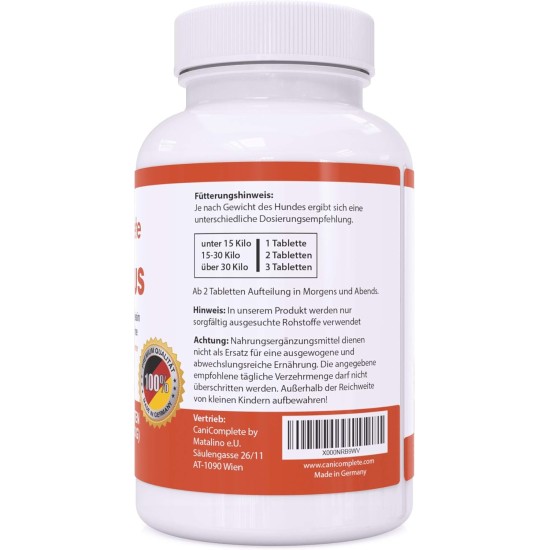 Joint Plus - Joint Tablets for Dogs: Devil's Claw, Methylsulfonylmethane (MSM), Chondroitin, Glucosamine, Collagen, Vitamin B, etc. Pack of 120 Joint Plus - Joint Tablets for Dogs: Devil's Claw, Methylsulfonylmethane (MSM), Chondroitin, Glucosamine, Collagen, Vitamin B, etc. Pack of 120