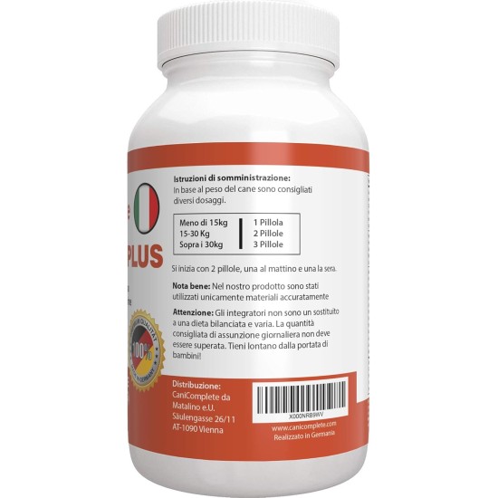 Joint Plus - Joint Tablets for Dogs: Devil's Claw, Methylsulfonylmethane (MSM), Chondroitin, Glucosamine, Collagen, Vitamin B, etc. Pack of 120 Joint Plus - Joint Tablets for Dogs: Devil's Claw, Methylsulfonylmethane (MSM), Chondroitin, Glucosamine, Collagen, Vitamin B, etc. Pack of 120