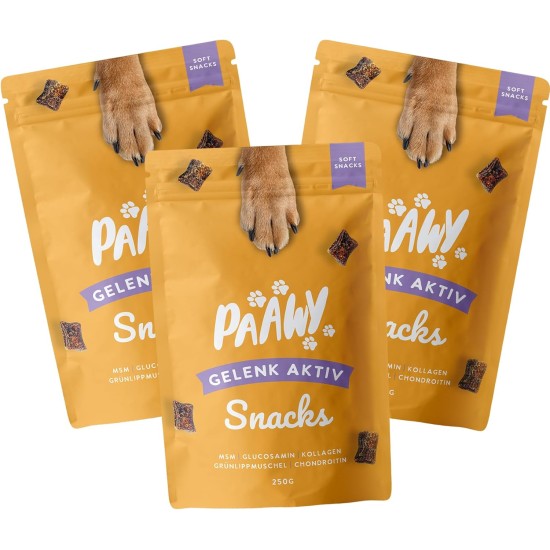 Joint Tablets Dog I 180 Joint Active Snacks as a Delicious Alternative to Classic Tablets with Green-Lipped Mussel, MSM, Glucosamine & Chondroitin I Osteoarthritis I Supports Joints & Bones Joint Tablets Dog I 180 Joint Active Snacks as a Delicious Alternative to Classic Tablets with Green-Lipped Mussel, MSM, Glucosamine & Chondroitin I Osteoarthritis I Supports Joints & Bones