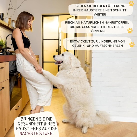 Joint Tablets Dog to Strengthen Joints, Hips and Improve Mobility, with Green-Lipped Mussel Dog Powder, Natural Pain Reliever for Dogs with Glucosamine Dog Joint Tablets Dog to Strengthen Joints, Hips and Improve Mobility, with Green-Lipped Mussel Dog Powder, Natural Pain Reliever for Dogs with Glucosamine Dog