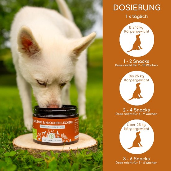 Joint Tablets for Dogs as Snack, 140 Treats with Green-Lipped Mussel & MSM, Joint Protection, Cartilage Care & Bone Building, Natural Ingredients Support Joints and Bones Joint Tablets for Dogs as Snack, 140 Treats with Green-Lipped Mussel & MSM, Joint Protection, Cartilage Care & Bone Building, Natural Ingredients Support Joints and Bones