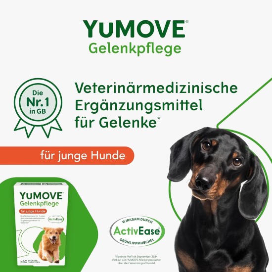 Lintbells YuMOVE Young and Active Dog Joint Supplements, 60 Tablets Lintbells YuMOVE Young and Active Dog Joint Supplements, 60 Tablets