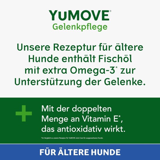 Yumove Lintbells Adult Senior Dog | Hip and Joint Supplement for Stiff Adult Dogs with Glucosamine, Chondroitin, Green-Lipped Mussel | 9+ | 120 Tablets Yumove Lintbells Adult Senior Dog | Hip and Joint Supplement for Stiff Adult Dogs with Glucosamine, Chondroitin, Green-Lipped Mussel | 9+ | 120 Tablets