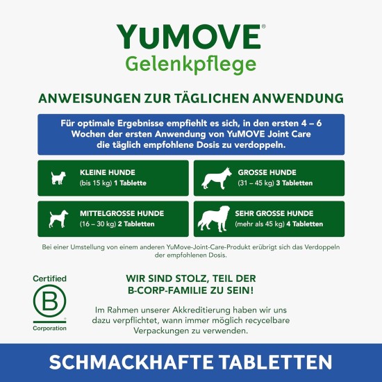 Yumove Lintbells Adult Senior Dog | Hip and Joint Supplement for Stiff Adult Dogs with Glucosamine, Chondroitin, Green-Lipped Mussel | 9+ | 120 Tablets Yumove Lintbells Adult Senior Dog | Hip and Joint Supplement for Stiff Adult Dogs with Glucosamine, Chondroitin, Green-Lipped Mussel | 9+ | 120 Tablets