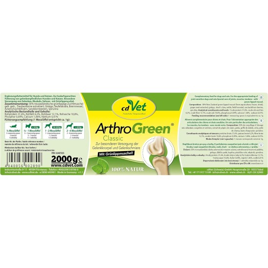 cdVet Naturprodukte GmbH ArthroGreen 70 g cdVet Naturprodukte GmbH ArthroGreen 70 g