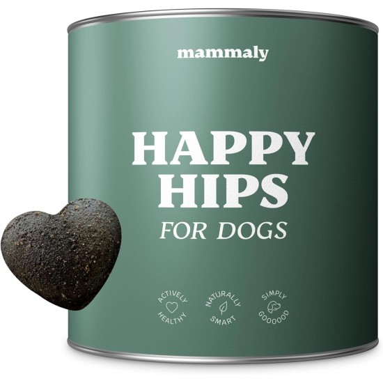mammaly Happy HIPS Joint Snacks for Dogs with Green-Lipped Mussel, Alternative to Dog Joint Tablets or Green-Lipped Mussel Capsules, Supports Bones and Joints, MSM Dog, Approx. 110 Snacks mammaly Happy HIPS Joint Snacks for Dogs with Green-Lipped Mussel, Alternative to Dog Joint Tablets or Green-Lipped Mussel Capsules, Supports Bones and Joints, MSM Dog, Approx. 110 Snacks
