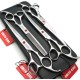 7 Inch Dog Grooming Scissors Set Dog Straight Scissors & Thinning Scissors & Curved Scissors Set of 4 7 Inch Dog Grooming Scissors Set Dog Straight Scissors & Thinning Scissors & Curved Scissors Set of 4