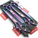 7 Inch Dog Grooming Scissors Set Dog Straight Scissors & Thinning Scissors & Curved Scissors Set of 4 7 Inch Dog Grooming Scissors Set Dog Straight Scissors & Thinning Scissors & Curved Scissors Set of 4
