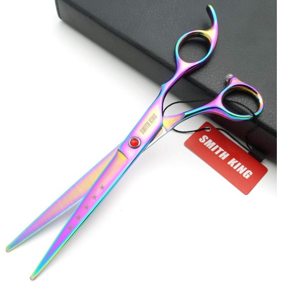 7 Inch Dog Grooming Scissors Set Dog Straight Scissors & Thinning Scissors & Curved Scissors Set of 4 7 Inch Dog Grooming Scissors Set Dog Straight Scissors & Thinning Scissors & Curved Scissors Set of 4