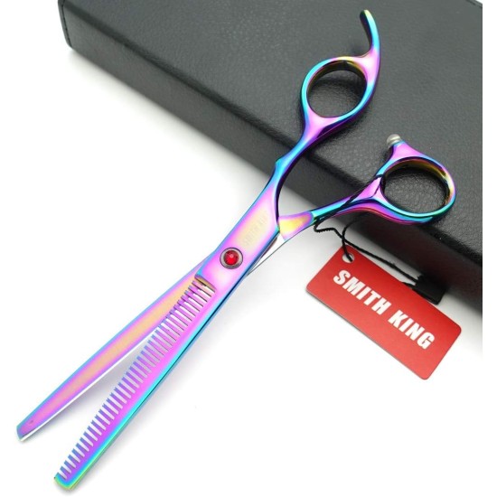 7 Inch Dog Grooming Scissors Set Dog Straight Scissors & Thinning Scissors & Curved Scissors Set of 4 7 Inch Dog Grooming Scissors Set Dog Straight Scissors & Thinning Scissors & Curved Scissors Set of 4