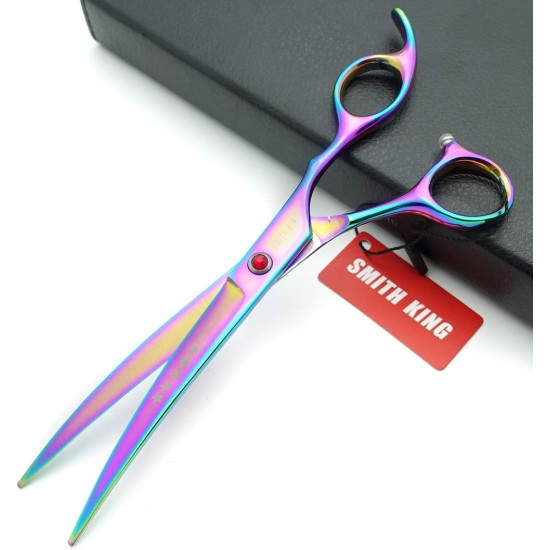 7 Inch Dog Grooming Scissors Set Dog Straight Scissors & Thinning Scissors & Curved Scissors Set of 4 7 Inch Dog Grooming Scissors Set Dog Straight Scissors & Thinning Scissors & Curved Scissors Set of 4