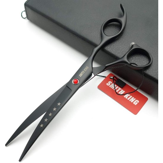 7 Inch Dog Grooming Scissors Set Dog Straight Scissors & Thinning Scissors & Curved Scissors Set of 4 7 Inch Dog Grooming Scissors Set Dog Straight Scissors & Thinning Scissors & Curved Scissors Set of 4