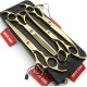 7 Inch Dog Grooming Scissors Set Dog Straight Scissors & Thinning Scissors & Curved Scissors Set of 4 7 Inch Dog Grooming Scissors Set Dog Straight Scissors & Thinning Scissors & Curved Scissors Set of 4