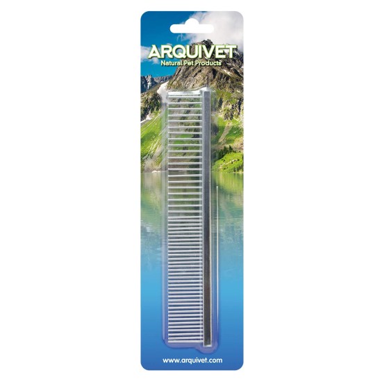 ARQUIVET Metal Pet Grooming Comb 17*3cm Pet Pet Grooming Tool Helpful for Removing Knots and Dead Hair ARQUIVET Metal Pet Grooming Comb 17*3cm Pet Pet Grooming Tool Helpful for Removing Knots and Dead Hair
