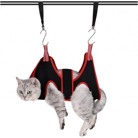 ATO-DJCX Dog Grooming Hammock for Small Dogs and Cats, Dog Grooming Sling for Trimming Nails and Ear/Eye Care (XS, 16.5cm) ATO-DJCX Dog Grooming Hammock for Small Dogs and Cats, Dog Grooming Sling for Trimming Nails and Ear/Eye Care (XS, 16.5cm)
