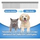 AUSYIWI 7-in-1 Professional Dog Scissors Set, Stainless Steel with Round Safety Tip, Fur Scissors Including Thinning Scissors, Curved, Straight Scissors, Grooming Comb, for Dogs, Cats and Other