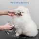 AUSYIWI 7-in-1 Professional Dog Scissors Set, Stainless Steel with Round Safety Tip, Fur Scissors Including Thinning Scissors, Curved, Straight Scissors, Grooming Comb, for Dogs, Cats and Other