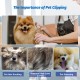 AUSYIWI 7-in-1 Professional Dog Scissors Set, Stainless Steel with Round Safety Tip, Fur Scissors Including Thinning Scissors, Curved, Straight Scissors, Grooming Comb, for Dogs, Cats and Other