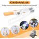 Alyvisun Dog Nail Clippers, Cat Nail Clippers with High LED Lighting, Safety Protection, Nail File and Transparent Splash Guard for Large, Medium, Small Animals (White Orange) Alyvisun Dog Nail Clippers, Cat Nail Clippers with High LED Lighting, Safety Protection, Nail File and Transparent Splash Guard for Large, Medium, Small Animals (White Orange)