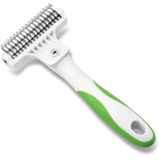 Andis Deshedding Tool - Dog Deshedding Brush - Effectively Removes Undercoat - Deshedding Brush for Dogs and Cats - Helps Stripping Fur and Reduces Shedding - Rubber Handle Andis Deshedding Tool - Dog Deshedding Brush - Effectively Removes Undercoat - Deshedding Brush for Dogs and Cats - Helps Stripping Fur and Reduces Shedding - Rubber Handle