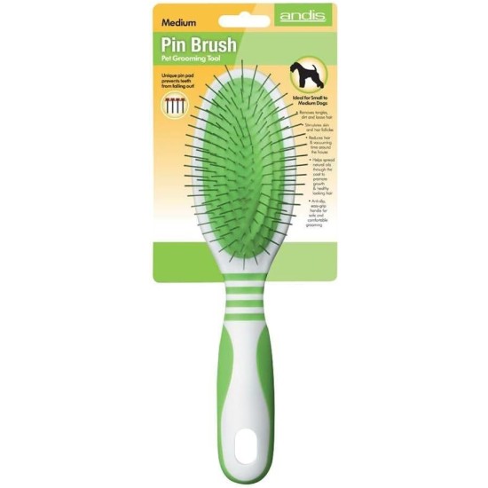 Andis Pet Pin Brush, Medium Andis Pet Pin Brush, Medium