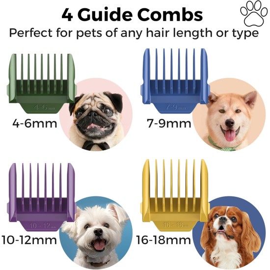 BarberBoss All-in-One Dog Grooming Kit, Professional Dog Clipper for Thick Coat, Wireless Dog Clipper, Cat Clipper for Matted Fur, Dog Trimmer for Grooming, QR-9089 BarberBoss All-in-One Dog Grooming Kit, Professional Dog Clipper for Thick Coat, Wireless Dog Clipper, Cat Clipper for Matted Fur, Dog Trimmer for Grooming, QR-9089