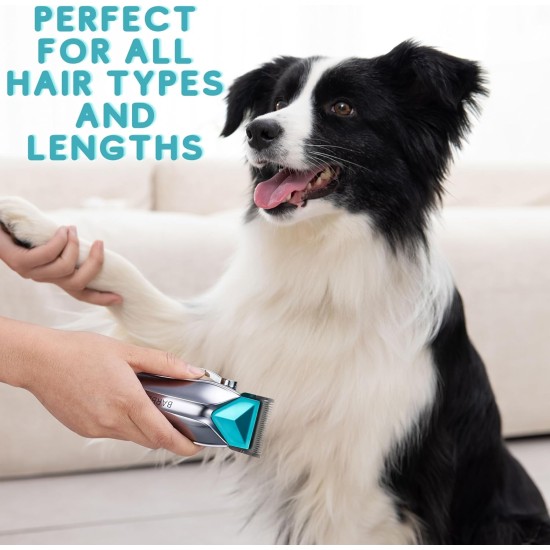 BarberBoss Dog Clippers Cordless Professional Dog Clipper for Thick Hair, Dog Grooming Kit, Cat Clipper for Matted Fur, Pet Grooming Kit, Pet Clipper QR-9088 BarberBoss Dog Clippers Cordless Professional Dog Clipper for Thick Hair, Dog Grooming Kit, Cat Clipper for Matted Fur, Pet Grooming Kit, Pet Clipper QR-9088