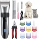BarberBoss QR-9082 Wireless Pet Grooming Clipper - Ceramic Blades, LED Display, Fast Charging, Electric Pet Clipper for Dogs and Cats BarberBoss QR-9082 Wireless Pet Grooming Clipper - Ceramic Blades, LED Display, Fast Charging, Electric Pet Clipper for Dogs and Cats