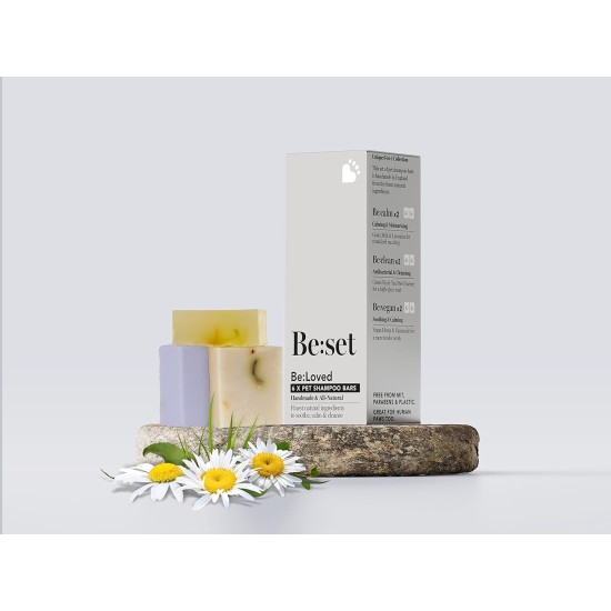 Be:Loved - Be:set Pet Shampoo Set (330 g) / Dog Shampoo Grooming Soothing and Moisturising for Clean, Soft and Combable Coat, Tick and Flea Protection Be:Loved - Be:set Pet Shampoo Set (330 g) / Dog Shampoo Grooming Soothing and Moisturising for Clean, Soft and Combable Coat, Tick and Flea Protection