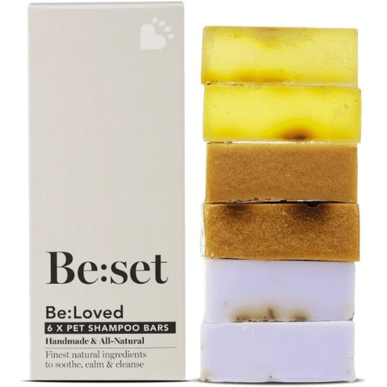 Be:Loved - Be:set Pet Shampoo Set (330 g) / Dog Shampoo Grooming Soothing and Moisturising for Clean, Soft and Combable Coat, Tick and Flea Protection Be:Loved - Be:set Pet Shampoo Set (330 g) / Dog Shampoo Grooming Soothing and Moisturising for Clean, Soft and Combable Coat, Tick and Flea Protection