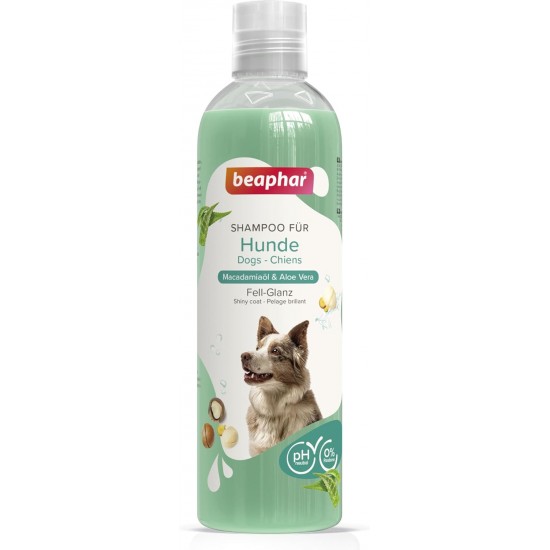 Beaphar Hundeshampoo, mit Macadamiaöl und Aloe Vera, pH-neutral, ohne Parabene, Vegan, 1er Pack Beaphar Hundeshampoo, mit Macadamiaöl und Aloe Vera, pH-neutral, ohne Parabene, Vegan, 1er Pack