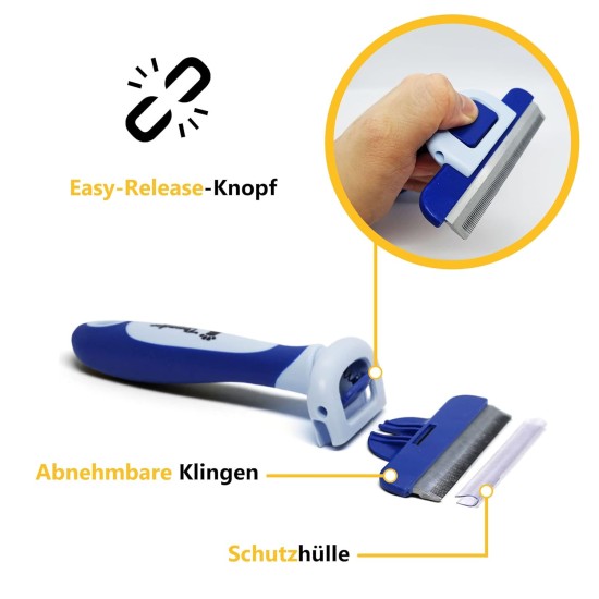 Best Professional Deshedding Tool and Pet Grooming Brush – D-Shedz for Small, Medium and Large Breeds of Dogs and Cats with Short or Long Hair Best Professional Deshedding Tool and Pet Grooming Brush – D-Shedz for Small, Medium and Large Breeds of Dogs and Cats with Short or Long Hair