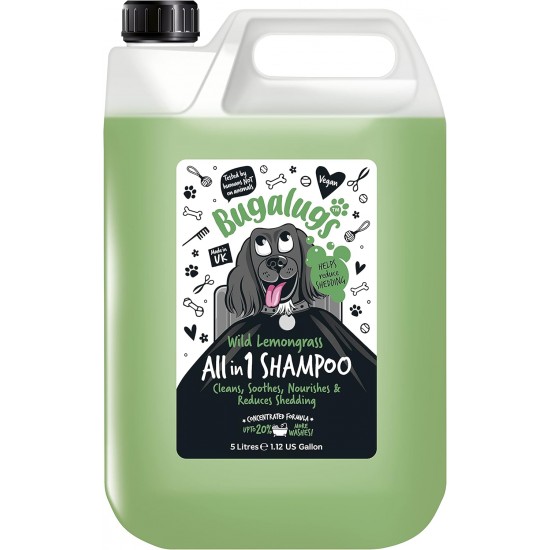 Bugalugs All in 1 Shampoo for Dogs, Hair Removal, 500 ml, Nourishing Formula for Healthy Hair and Balanced Skin Bugalugs All in 1 Shampoo for Dogs, Hair Removal, 500 ml, Nourishing Formula for Healthy Hair and Balanced Skin