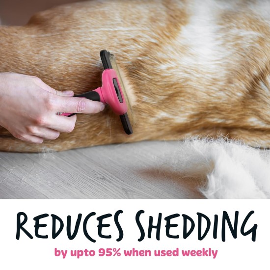 Bugalugs Deshedding Brush for Dogs, Cats, Horses & Pets, Professional Pet Comb Brushes for Grooming for Short to Long Hair, Undercoat Rake Brush, Reduces Hair Loss Bugalugs Deshedding Brush for Dogs, Cats, Horses & Pets, Professional Pet Comb Brushes for Grooming for Short to Long Hair, Undercoat Rake Brush, Reduces Hair Loss