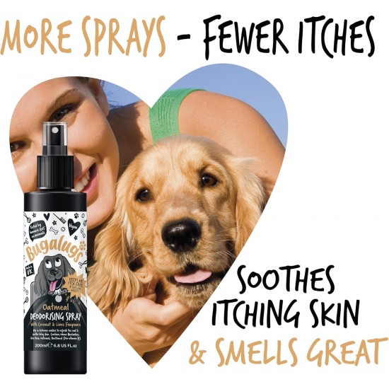 Bugalugs Dog Shampoo 5L Oatmeal & Aloe Vera Moisturizes, Soothes and Cleanses Deep Cleansing, Sulphate and Paraben Free, Ideal for Sensitive Skin and Professional Use Bugalugs Dog Shampoo 5L Oatmeal & Aloe Vera Moisturizes, Soothes and Cleanses Deep Cleansing, Sulphate and Paraben Free, Ideal for Sensitive Skin and Professional Use