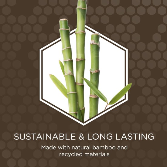 Burt's Bees for Pets Double Sided Dog Brush with Needle and Hemp Bristles, Best All Purpose Dog Brush to Reduce Shedding for Long and Short Haired Large Dogs, Bamboo Burt's Bees for Pets Double Sided Dog Brush with Needle and Hemp Bristles, Best All Purpose Dog Brush to Reduce Shedding for Long and Short Haired Large Dogs, Bamboo