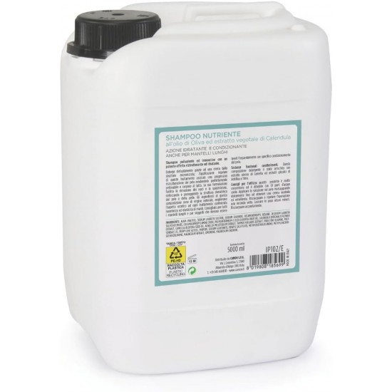 CAMON | Nourishing Shampoo for Dogs 5L with Olive Oil and Calendula, Regenerating and Moisturising Suitable for Long Hair CAMON | Nourishing Shampoo for Dogs 5L with Olive Oil and Calendula, Regenerating and Moisturising Suitable for Long Hair