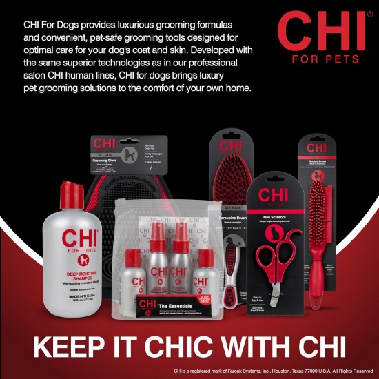 CHI For Dogs Porcupine Brush for Dogs, Best Brush for All Dogs, Grooming Tools for Dogs and Puppies CHI For Dogs Porcupine Brush for Dogs, Best Brush for All Dogs, Grooming Tools for Dogs and Puppies