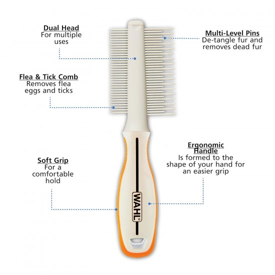CHOICE Slicker Brush for Cats, orange/white CHOICE Slicker Brush for Cats, orange/white