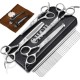 CIICII Dog Scissors, 10-in-1 Professional Grooming Scissors Dog Set with Round Safety Tip (Cat Dog Grooming Thinning Scissors & Curved & Straight Hair Scissors) for Grooming Dog Cat Pet (Silver) CIICII Dog Scissors, 10-in-1 Professional Grooming Scissors Dog Set with Round Safety Tip (Cat Dog Grooming Thinning Scissors & Curved & Straight Hair Scissors) for Grooming Dog Cat Pet (Silver)