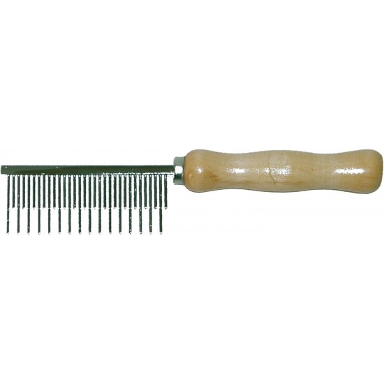 CROCI Medium Teeth Comb Alternated with Wood Handle CROCI Medium Teeth Comb Alternated with Wood Handle